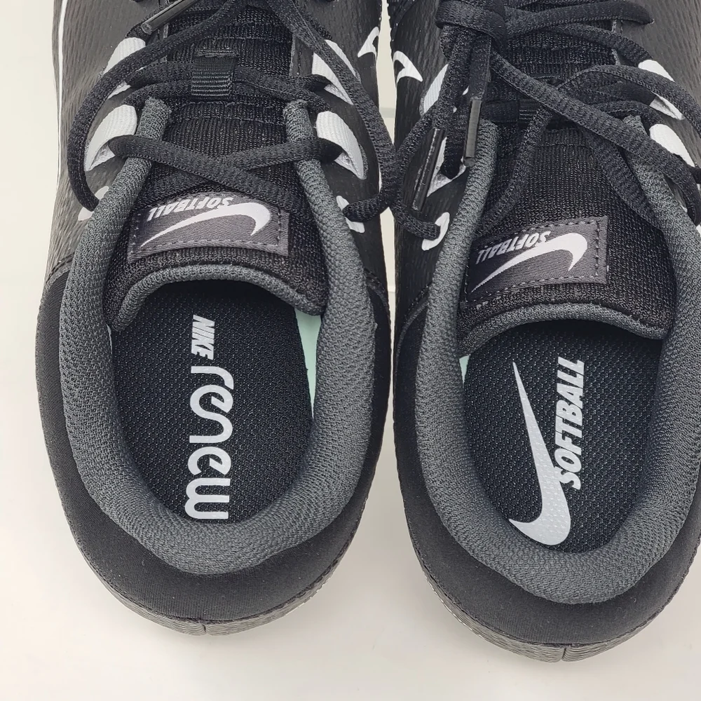 Nike Hyperdiamond 4 Pro Metal Softball Cleats Black CZ5920-010 Womens Size 8 New